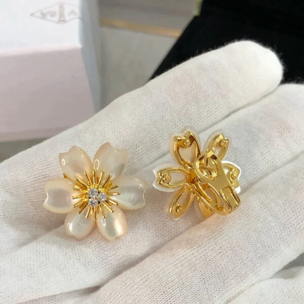 Toxse Rose Earrings Mother Of Pearl - Image 5