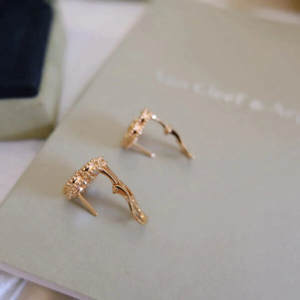 Toxse Lucky Pink Gold White Mop Earrings - Image 10