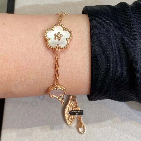 Toxse Lucky Spring Pink Gold Bracelet 5 Motifs - Image 2