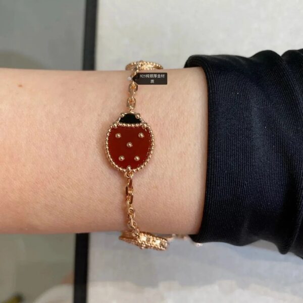 Toxse Lucky Spring Pink Gold Bracelet 5 Motifs - Image 4