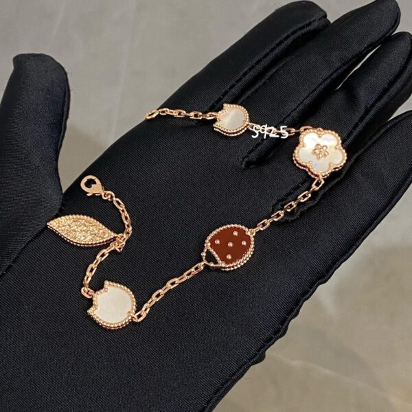Toxse Lucky Spring Pink Gold Bracelet 5 Motifs - Image 6
