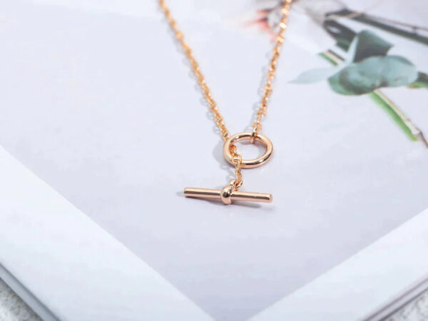 Toxse Echapee Necklace Pink Gold - Image 4