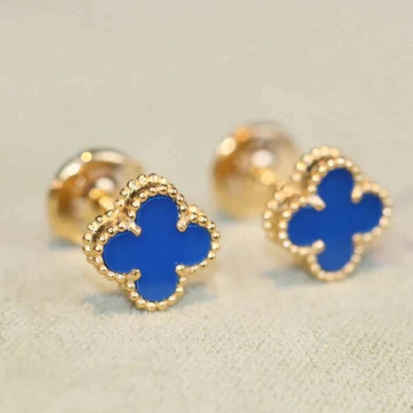 Toxse Clover Mini Turquoise Earrings - Image 4