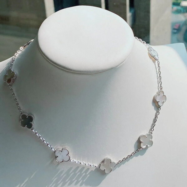 Toxse Vintage Mop Necklace 10 Motifs Silver - Image 2