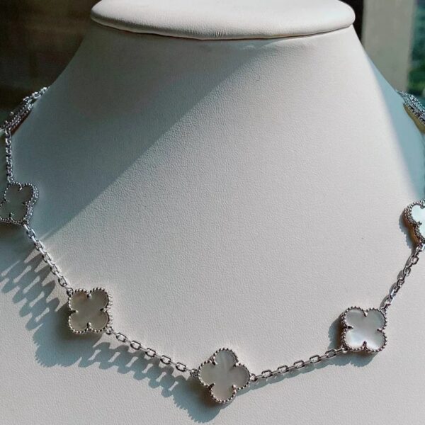 Toxse Vintage Mop Necklace 10 Motifs Silver - Image 3