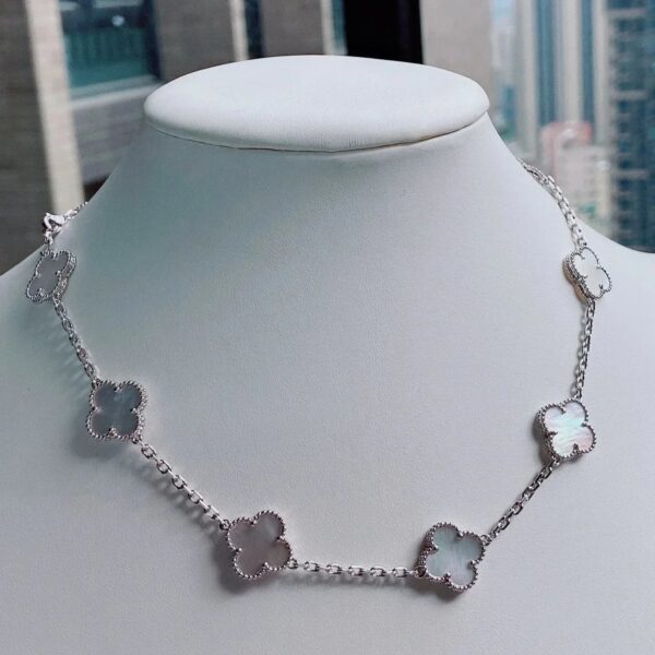Toxse Vintage Mop Necklace 10 Motifs Silver - Image 4