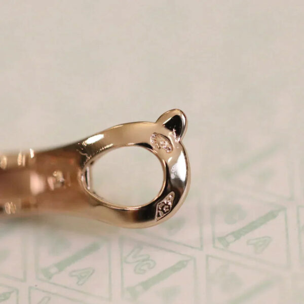 Toxse Vintage Earrings Pink Gold Diamond - Image 7