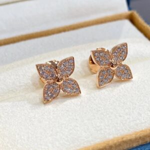 Toxse Star Earrings Pink Gold Diamond