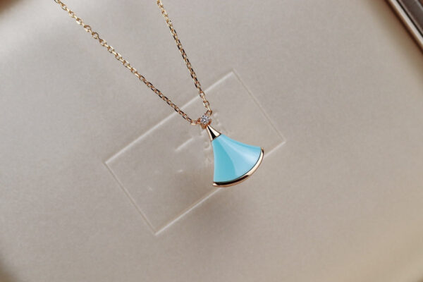 Toxse Dream Necklace Turquoise Pink Gold - Image 3