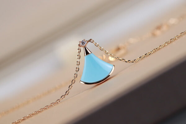 Toxse Dream Necklace Turquoise Pink Gold - Image 4