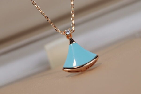 Toxse Dream Necklace Turquoise Pink Gold - Image 5