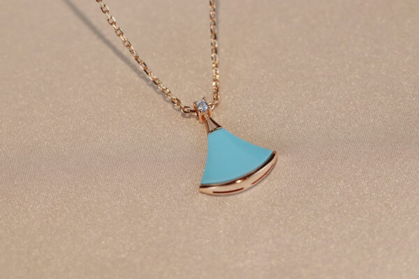 Toxse Dream Necklace Turquoise Pink Gold - Image 6