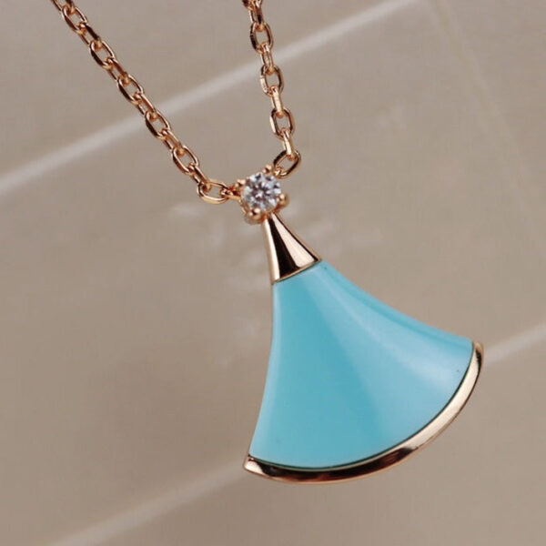 Toxse Dream Necklace Turquoise Pink Gold - Image 2