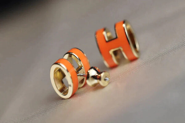 Toxse Mini Pop H Earrings Orange - Image 3