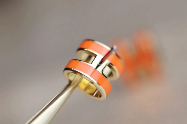 Toxse Mini Pop H Earrings Orange - Image 4