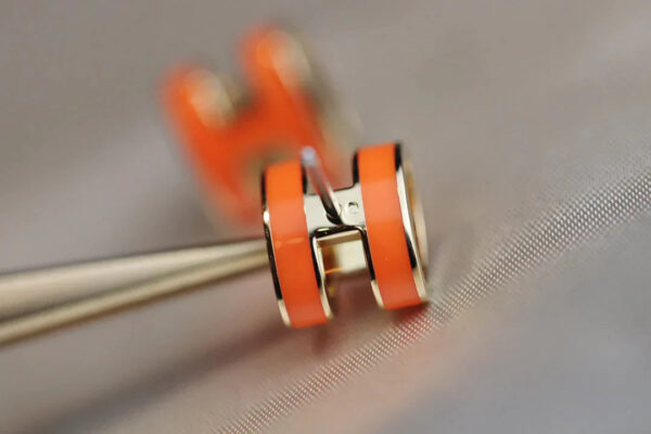 Toxse Mini Pop H Earrings Orange - Image 5