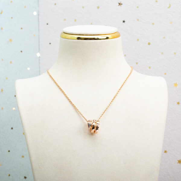 Toxse Serpenti Pink Gold Necklace Diamond - Image 2