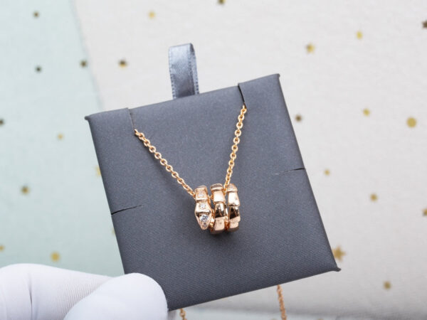 Toxse Serpenti Pink Gold Necklace Diamond - Image 5