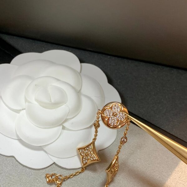 Toxse Star And Sun 4 Motifs Gold Diamonds Bracelet - Image 6
