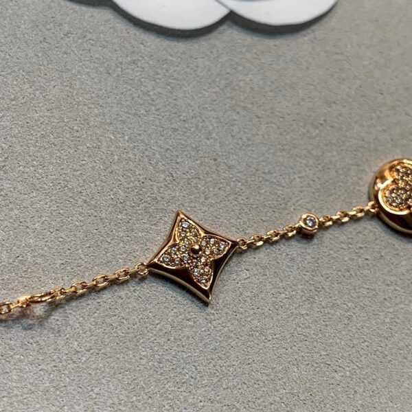 Toxse Star And Sun 4 Motifs Gold Diamonds Bracelet - Image 7