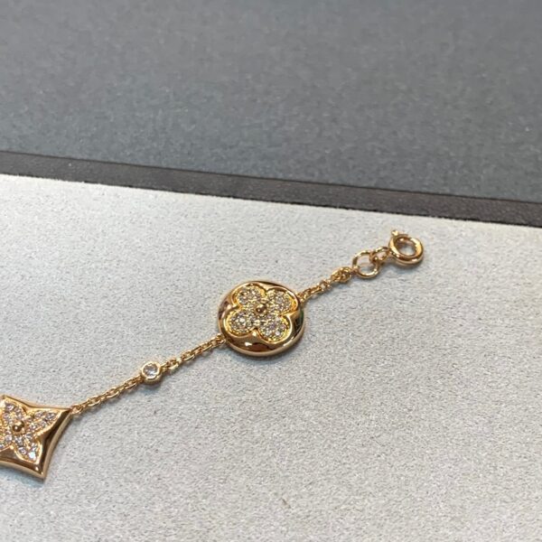 Toxse Star And Sun 4 Motifs Gold Diamonds Bracelet - Image 8
