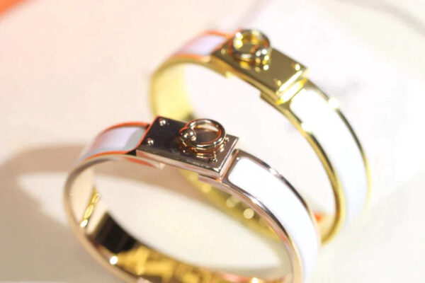 Toxse H Ring Lock Bracelet 12Mm White - Image 6