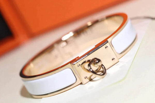 Toxse H Ring Lock Bracelet 12Mm White - Image 4