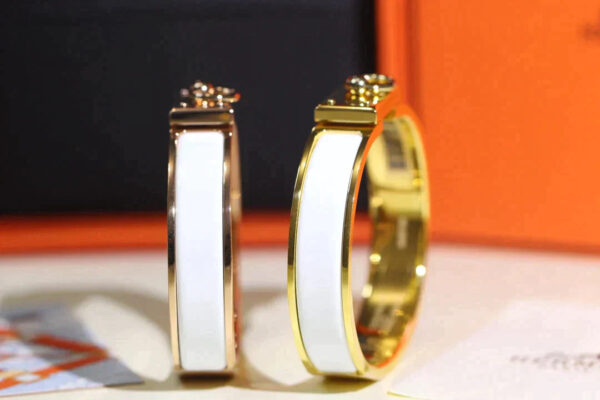 Toxse H Ring Lock Bracelet 12Mm White - Image 8