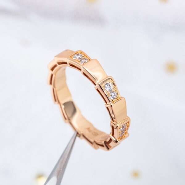 Toxse Serpenti Ring Pink Gold 3Mm - Image 2