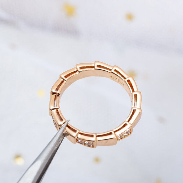 Toxse Serpenti Ring Pink Gold 3Mm - Image 4