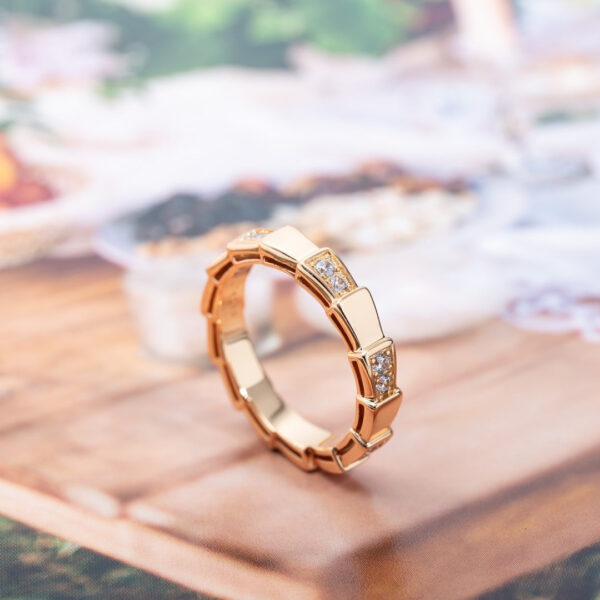 Toxse Serpenti Ring Pink Gold 3Mm - Image 5