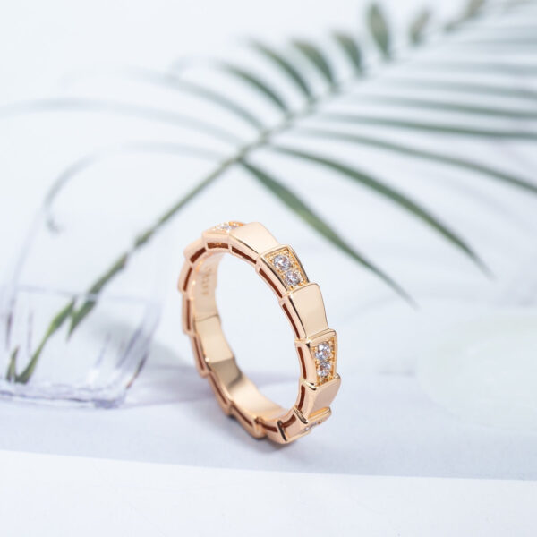 Toxse Serpenti Ring Pink Gold 3Mm - Image 6