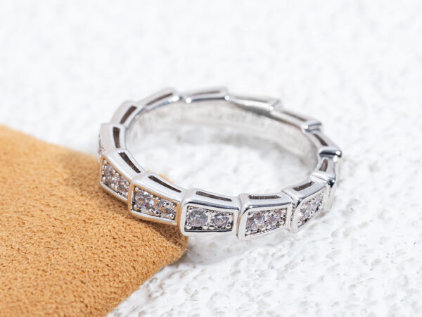 Toxse Serpenti Ring Silver Diamond Paved 3Mm - Image 8