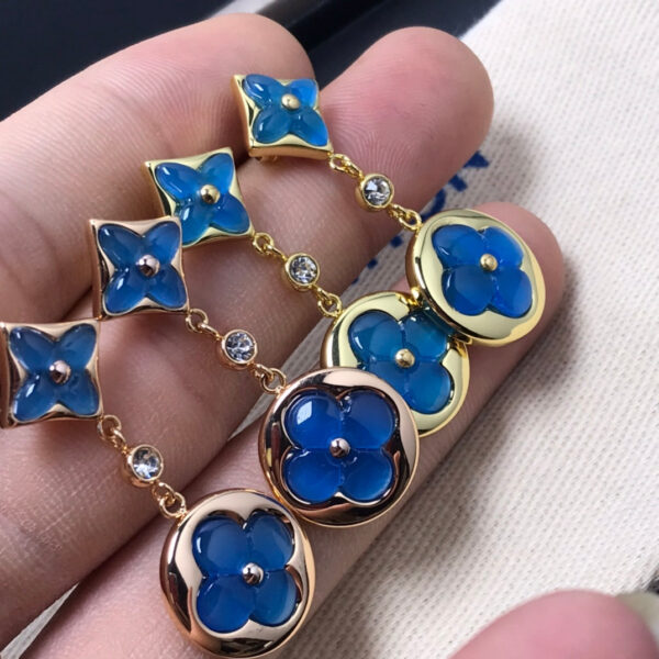 Toxse Star And Sun Agate Diamond Earrings