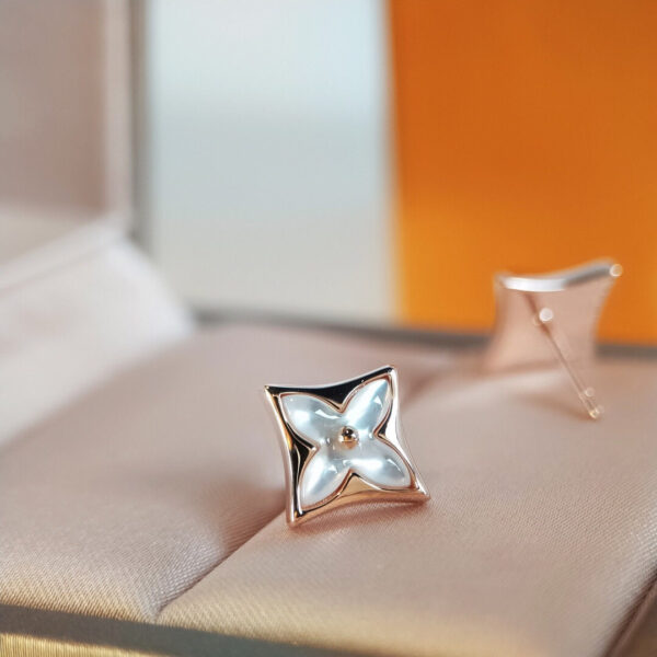 Toxse Star Mop Pink Gold Earrings - Image 5