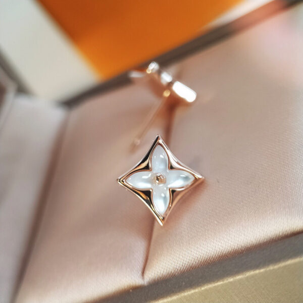 Toxse Star Mop Pink Gold Earrings - Image 6