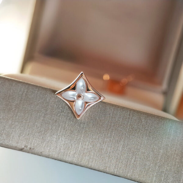 Toxse Star Mop Pink Gold Earrings - Image 7