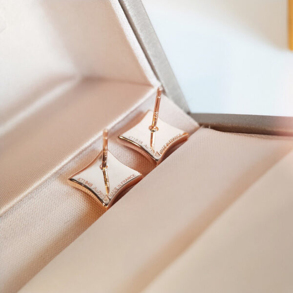 Toxse Star Mop Pink Gold Earrings - Image 9