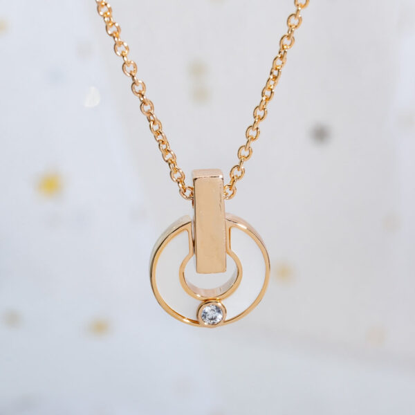 Toxse Gari Necklace Pink Gold Mop - Image 2