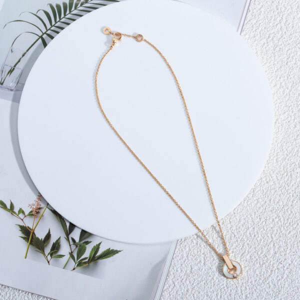 Toxse Gari Necklace Pink Gold Mop - Image 6