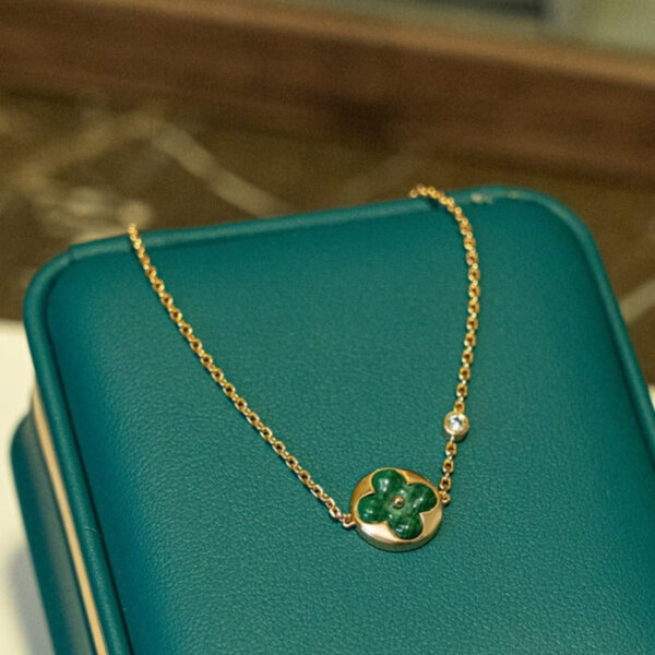 Toxse Sun Malachite 1 Diamond Pink Gold Bracelet - Image 2