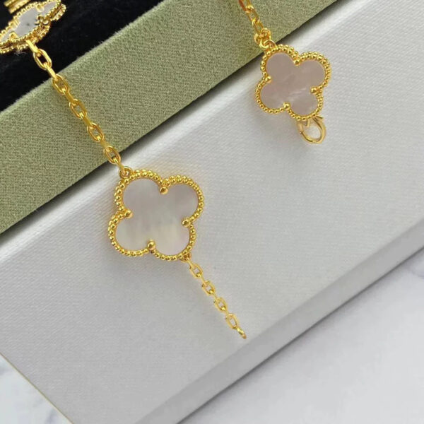 Toxse Magic Clover Mop Pink Gold Bracelet 5 Motifs - Image 4