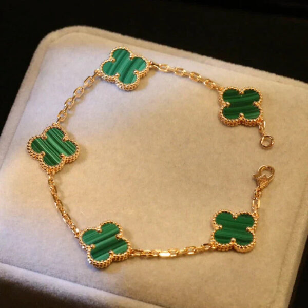Toxse Clover Malachite Bracelet 5 Motifs - Image 4