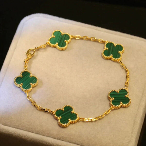 Toxse Clover Malachite Bracelet 5 Motifs - Image 3