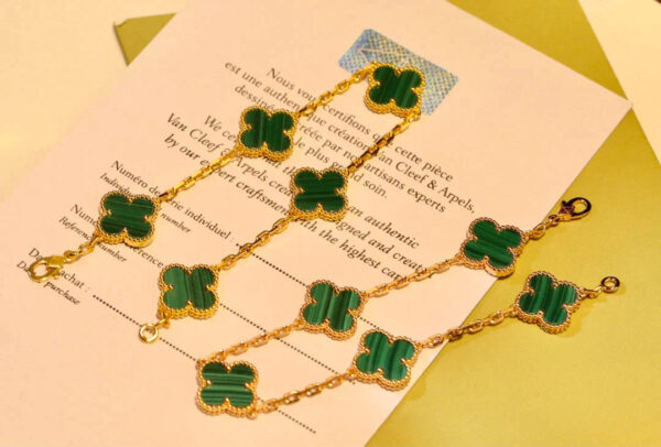 Toxse Clover Malachite Bracelet 5 Motifs - Image 9