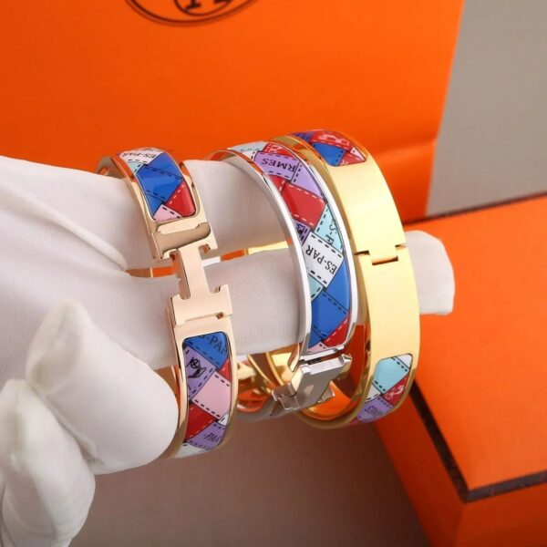 Toxse H Bracelet Dotted Border 12mm - Image 2