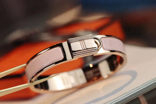 Toxse H Lock Pink Gold Bracelet 12Mm - Image 7