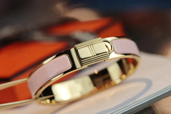 Toxse H Lock Pink Gold Bracelet 12Mm - Image 8