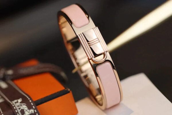 Toxse H Lock Pink Gold Bracelet 12Mm - Image 3
