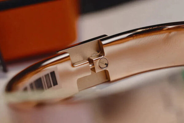 Toxse H Lock Pink Gold Bracelet 12Mm - Image 10
